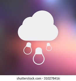 vector illustration of computer technology modern icon