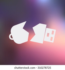 vector illustration of computer technology modern icon