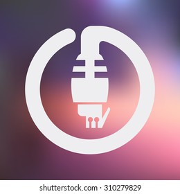 vector illustration of computer technology modern icon