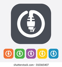vector illustration of computer technology modern icon