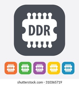 vector illustration of computer technology modern icon