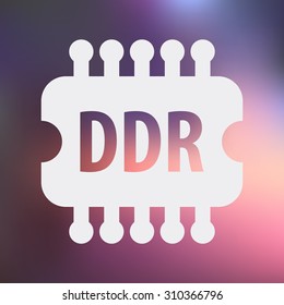 vector illustration of computer technology modern icon