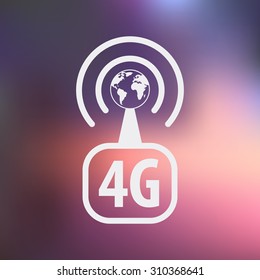 vector illustration of computer technology modern icon