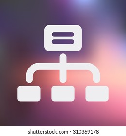 vector illustration of computer technology modern icon