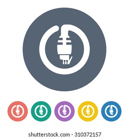 vector illustration of computer technology modern icon