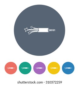 vector illustration of computer technology modern icon