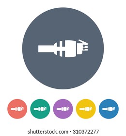 vector illustration of computer technology modern icon