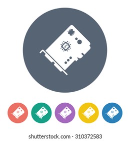 vector illustration of computer technology modern icon