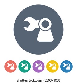 vector illustration of computer technology modern icon