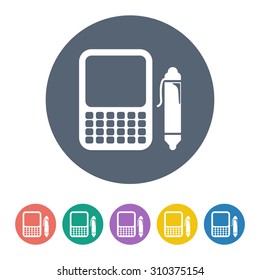 vector illustration of computer technology modern icon