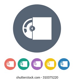 vector illustration of computer technology modern icon