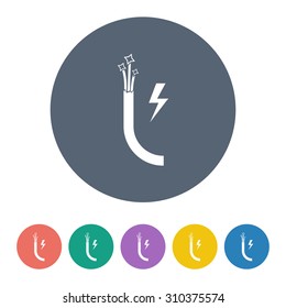vector illustration of computer technology modern icon