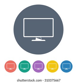 vector illustration of computer technology modern icon