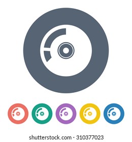 vector illustration of computer technology modern icon