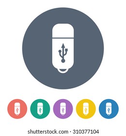 vector illustration of computer technology modern icon