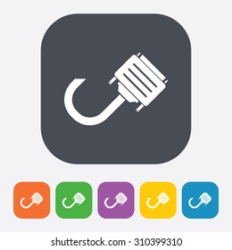 vector illustration of computer technology modern icon
