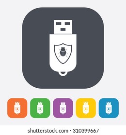 vector illustration of computer technology modern icon