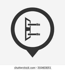 vector illustration of computer technology modern icon