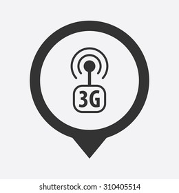 vector illustration of computer technology modern icon