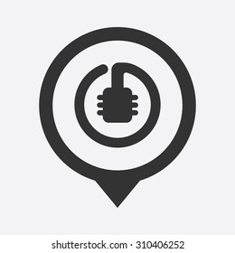 vector illustration of computer technology modern icon