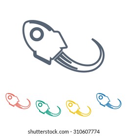 vector illustration of computer technology modern icon