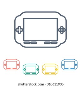 vector illustration of computer technology modern icon