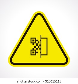 vector illustration of computer technology modern icon