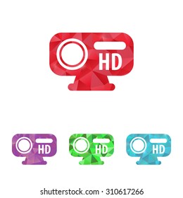 vector illustration of computer technology modern icon