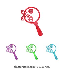 vector illustration of computer technology modern icon