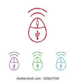 vector illustration of computer technology modern icon