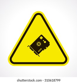 vector illustration of computer technology modern icon