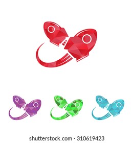 vector illustration of computer technology modern icon
