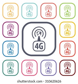 vector illustration of computer technology modern icon