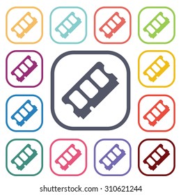 vector illustration of computer technology modern icon