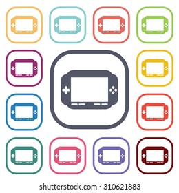 vector illustration of computer technology modern icon