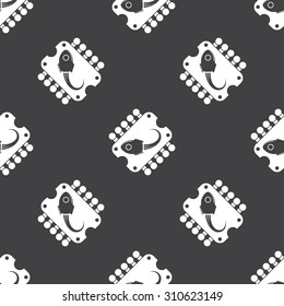 vector illustration of computer technology modern icon