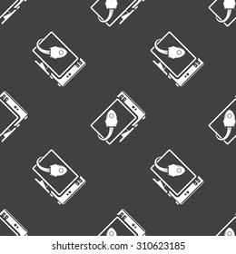 vector illustration of computer technology modern icon