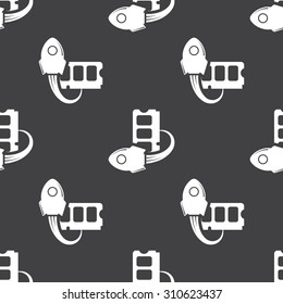 vector illustration of computer technology modern icon