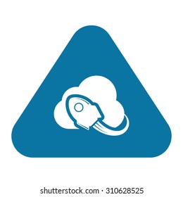 vector illustration of computer technology modern icon