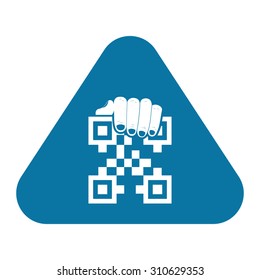 vector illustration of computer technology modern icon