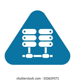 vector illustration of computer technology modern icon