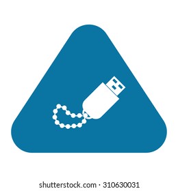 vector illustration of computer technology modern icon