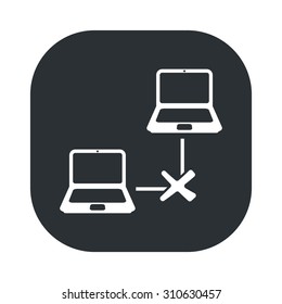 vector illustration of computer technology modern icon
