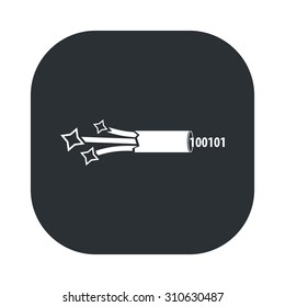 vector illustration of computer technology modern icon