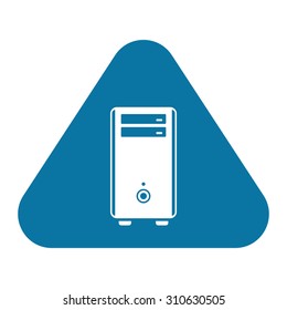 vector illustration of computer technology modern icon
