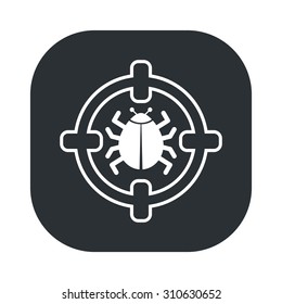 vector illustration of computer technology modern icon