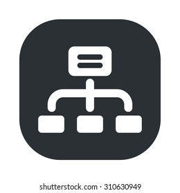 vector illustration of computer technology modern icon