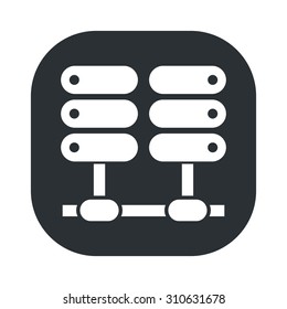 vector illustration of computer technology modern icon