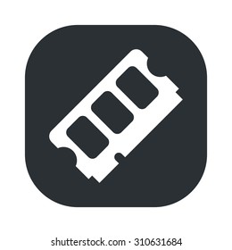 vector illustration of computer technology modern icon