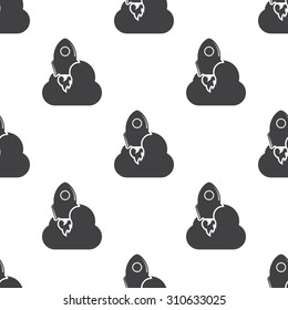 vector illustration of computer technology modern icon